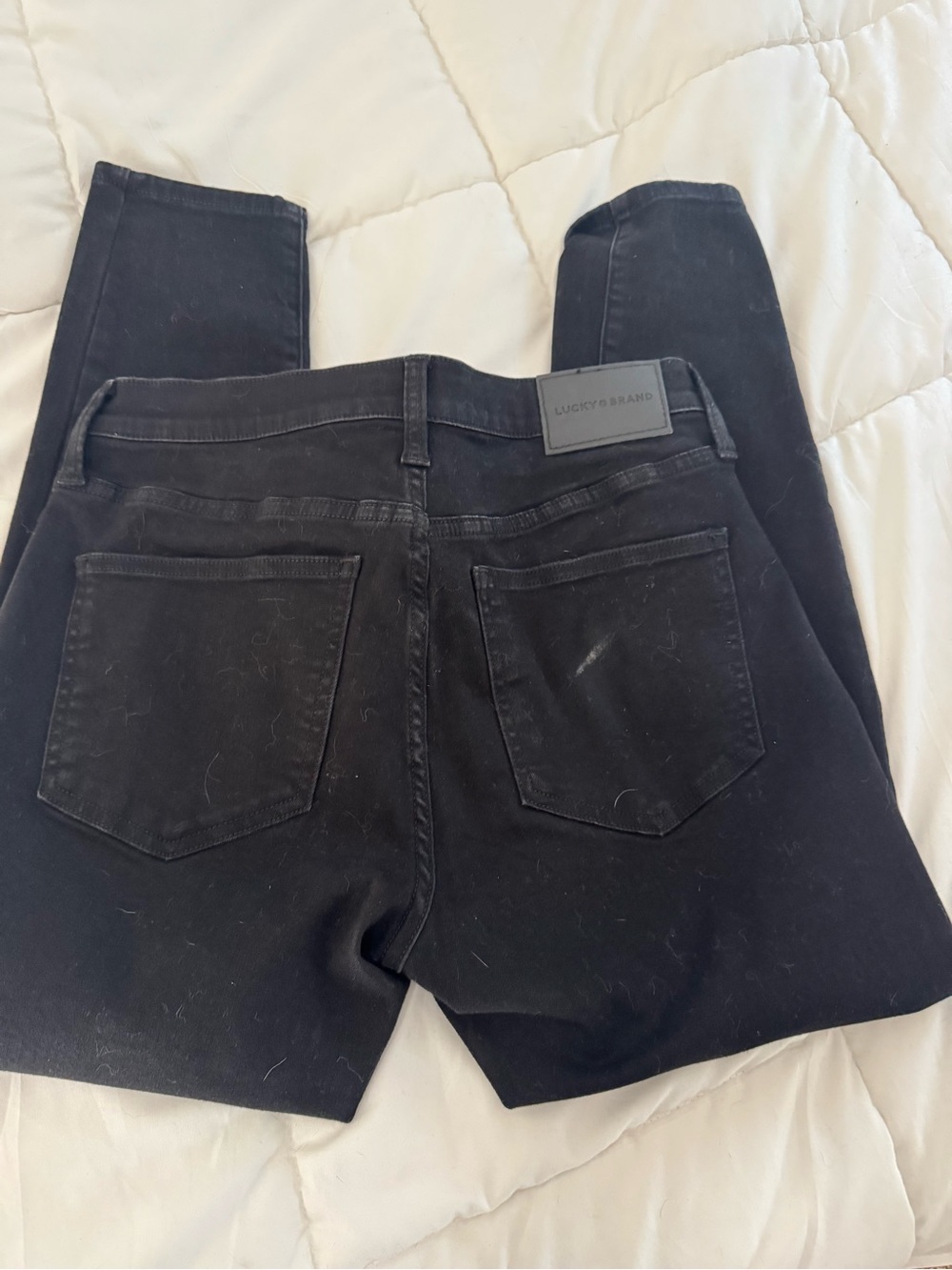 Lucky Brand Black Skinny Jeans - Back Pocket Detail